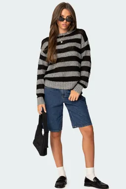 Sweater rayado tejido liviano de Edikted en Buzos y Sweaters para argentina