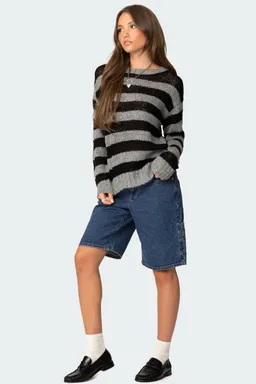 Sweater rayado tejido liviano de Edikted en Buzos y Sweaters para argentina