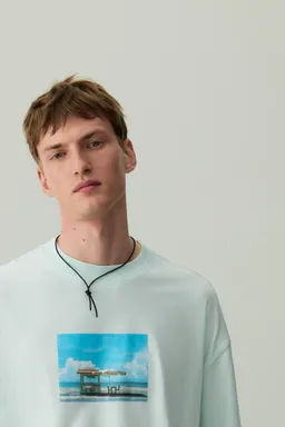 Camiseta boxy estampada de Lefties en Remeras y Polos para argentina