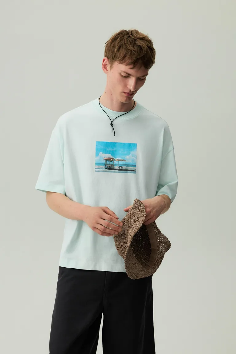 Camiseta boxy estampada de Lefties en Remeras y Polos para argentina