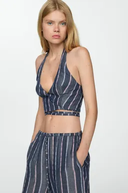 Top crop rayas de Mango en Tops para argentina