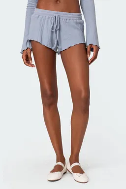 Shorts rib canalé cozy de Edikted en Shorts para argentina