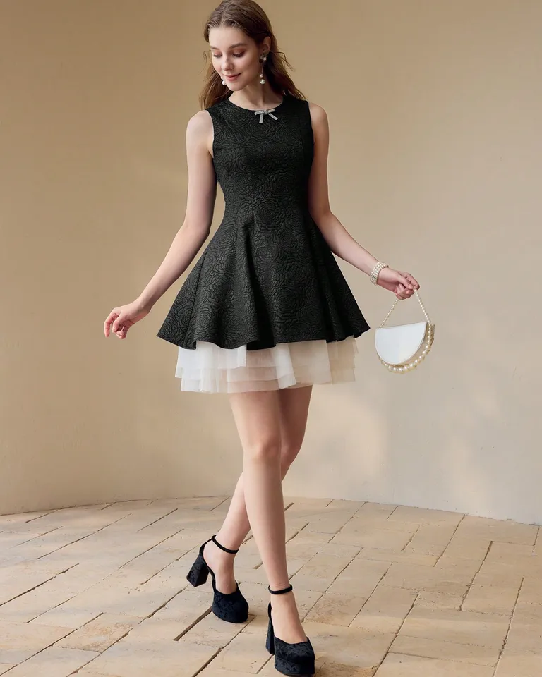 Vestido lazo cristal texturizado de Motf en Vestidos para argentina