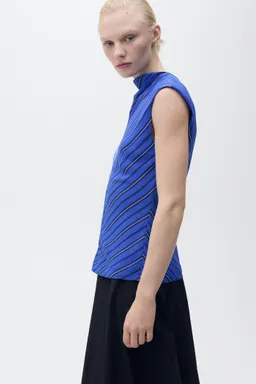 Blusa rayas combinadas de Mango en Blusas para argentina