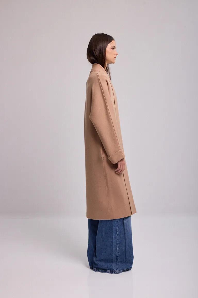 Tapado largo de punto con solapas y bolsillos laterales de corte recto de Kill en Tapados para argentina