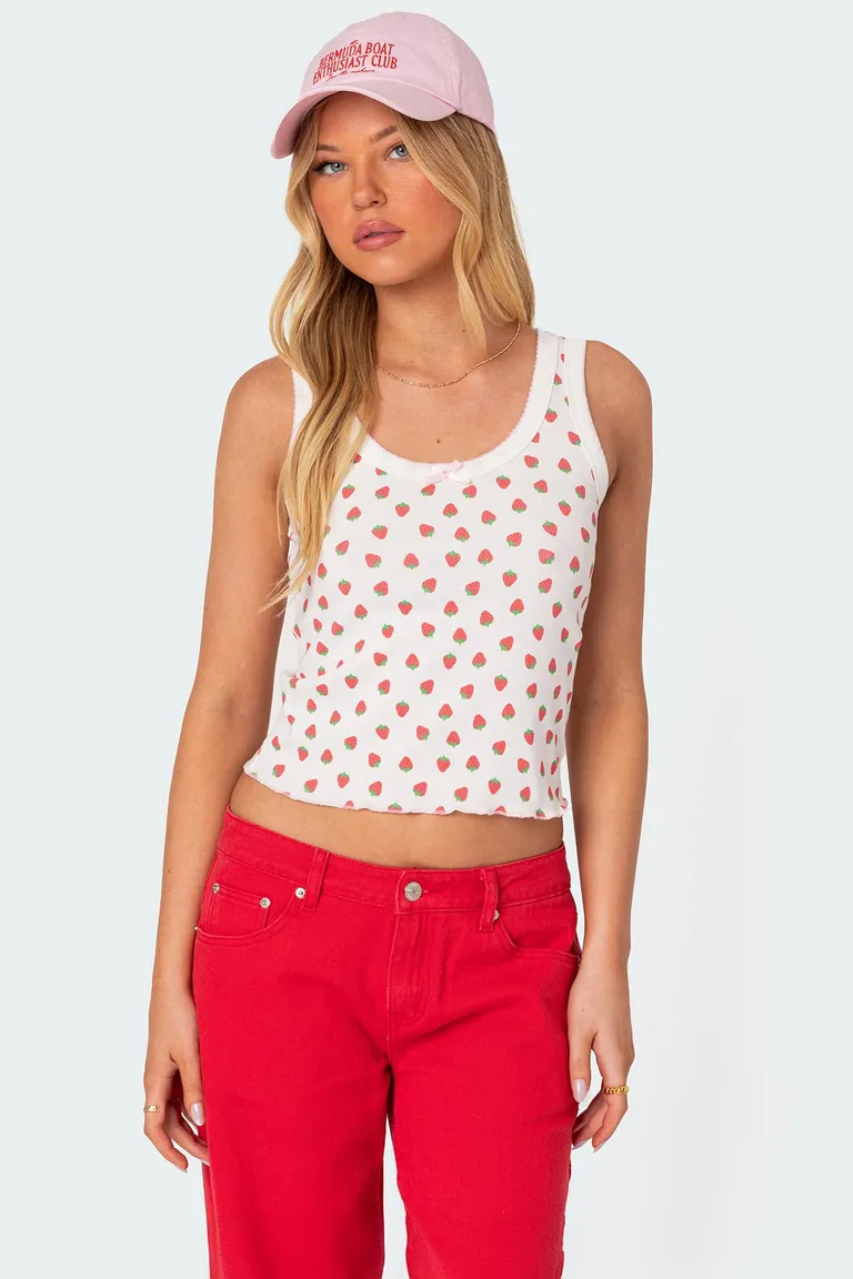 Tank top estampada berry cool de Edikted en Remeras para argentina