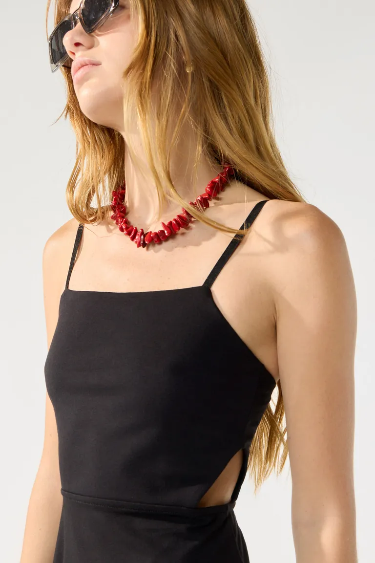 Vestido corto en jersey de estilo minimalista para mujer de Cuesta Blanca en Vestidos para argentina