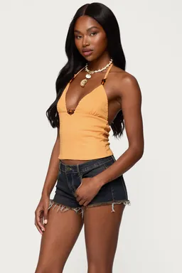 Top atlas halter con abalorios de Edikted en Tops para argentina