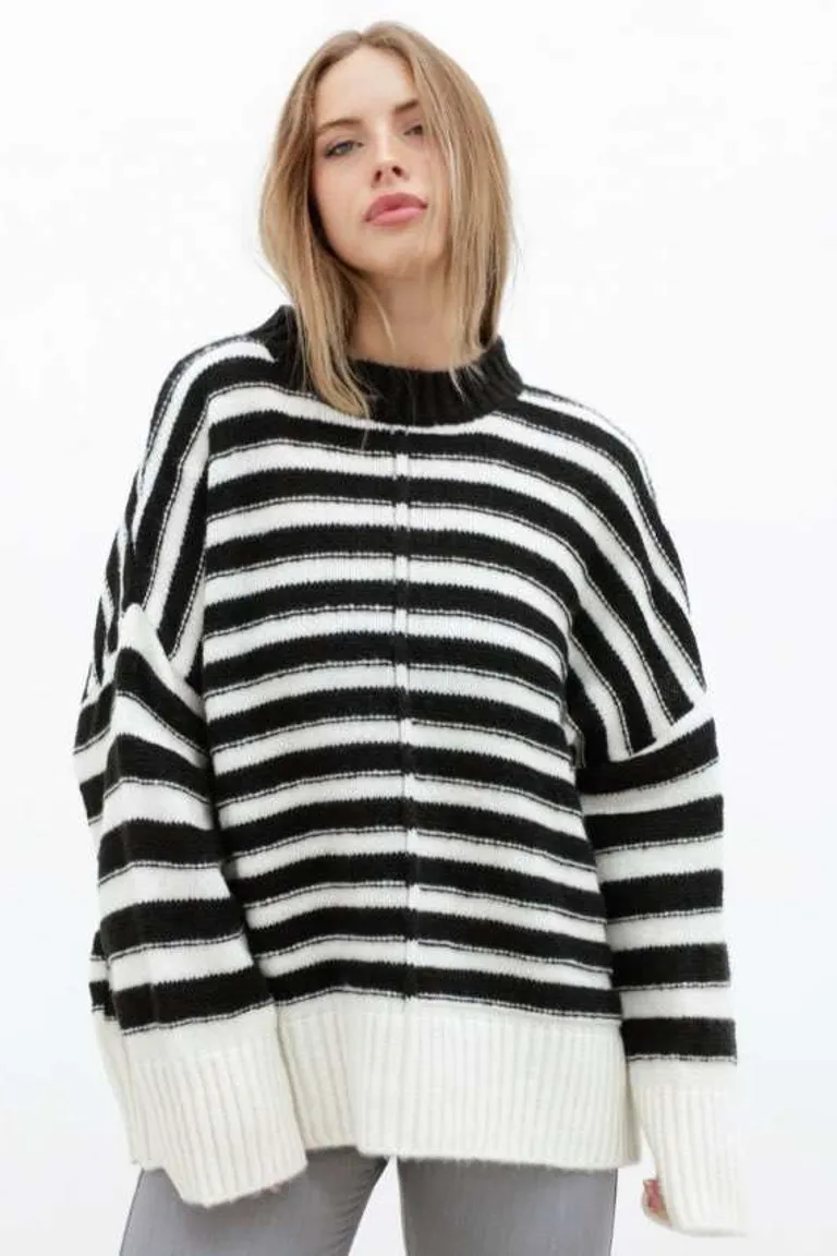 Sweater Oversize Rayado de Hesed en Buzos y Sweaters para argentina