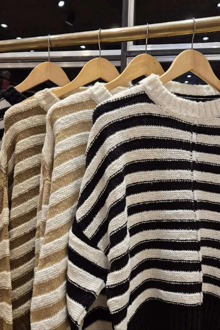 Sweater Oversize Rayado de Hesed en Buzos y Sweaters para argentina