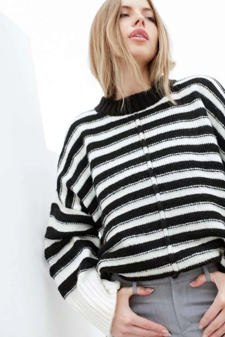 Sweater Oversize Rayado de Hesed en Buzos y Sweaters para argentina