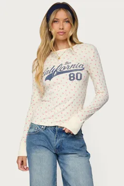 Remera cali floral manga larga de Edikted en Buzos y Sweaters para argentina