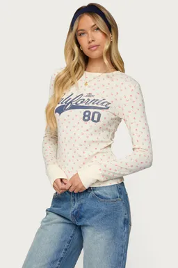 Remera cali floral manga larga de Edikted en Buzos y Sweaters para argentina
