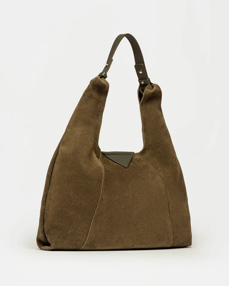 Cartera de hombro tipo hobo con detalle frontal y manija fija para uso diario de Prüne en Bolsos y Carteras para argentina