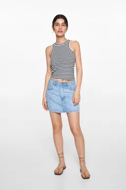 Top canalé algodón de Mango Teen en Tops para argentina
