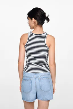 Top canalé algodón de Mango Teen en Tops para argentina