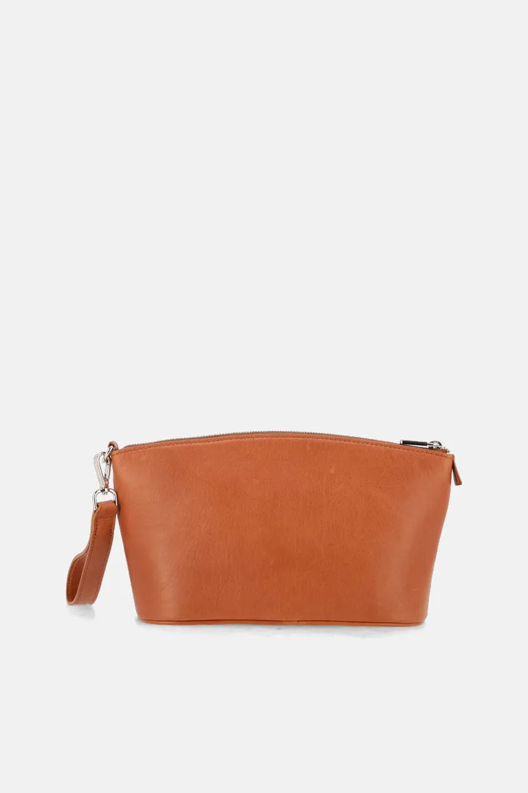 Bolso de cuero marrón con logotipo grabado, accesorio de moda femenina de Justaosadia en Bolsos y Carteras para argentina