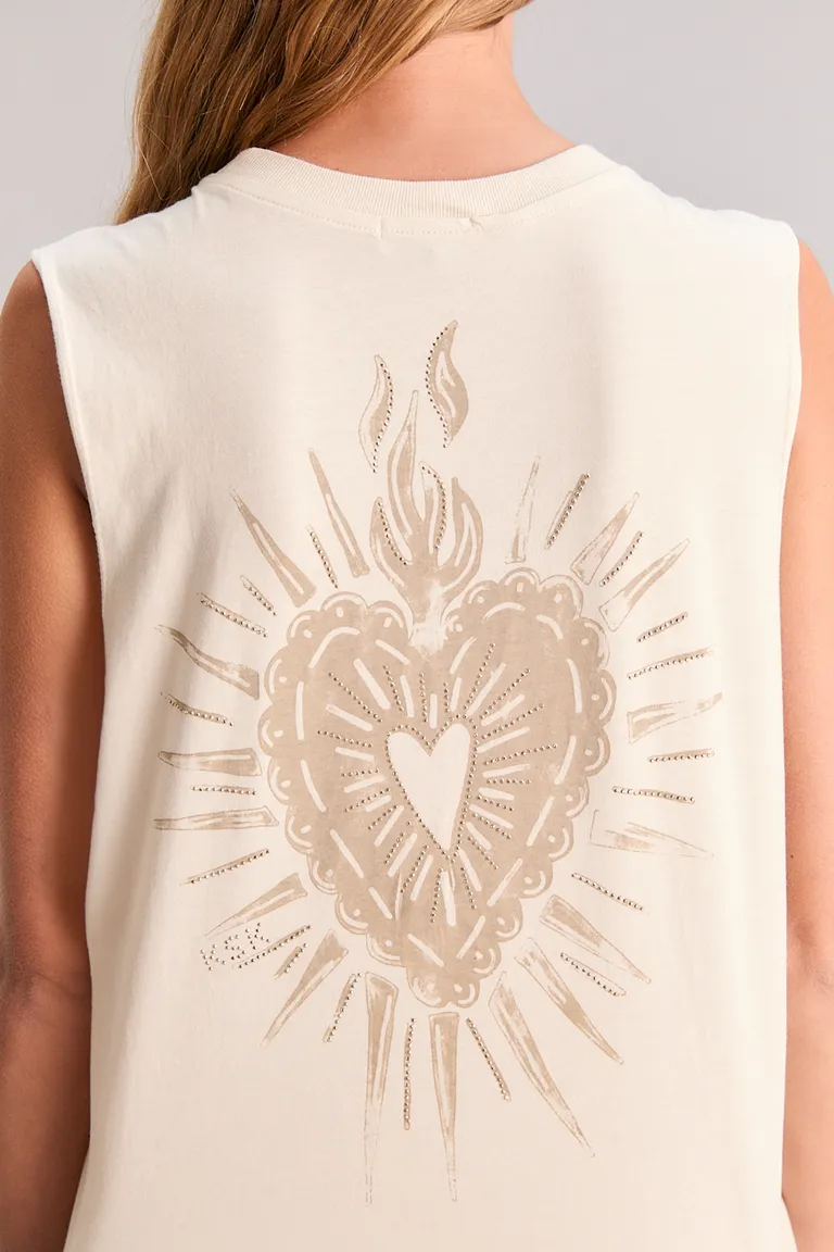 Vestido blanco sin mangas con estampado único de la colección Distorted Love de Kosiuko en Vestidos para argentina
