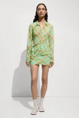 Minifalda estampada cuadros de Mango en Faldas para argentina