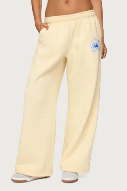 Pantalón felpa floral tropical de Edikted en Pantalones para argentina