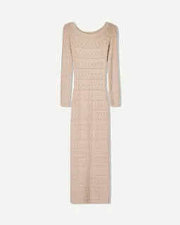 Vestido midi bardot calado rústico de Bershka en Vestidos para argentina