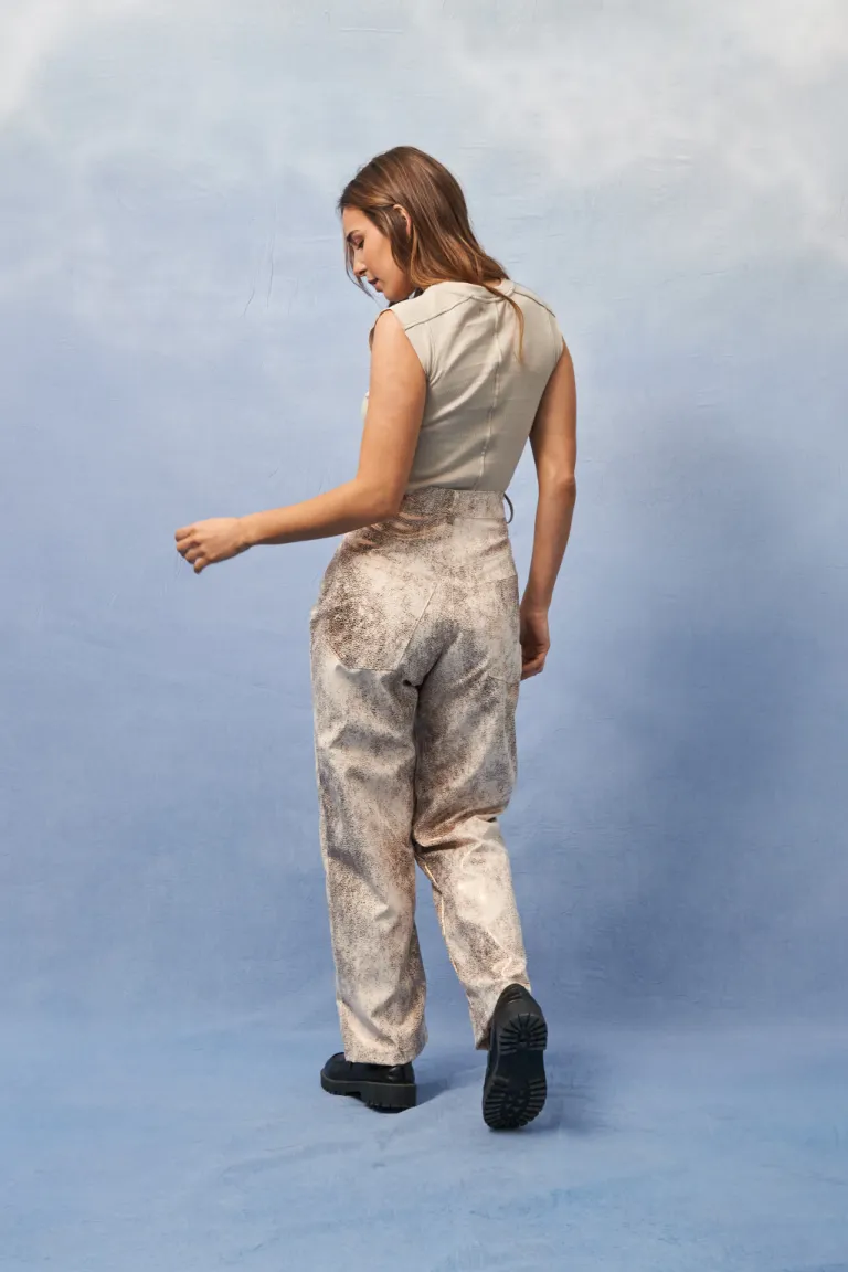 Pantalón de corte recto con estampado exclusivo de última tendencia de Apricot en Pantalones para argentina