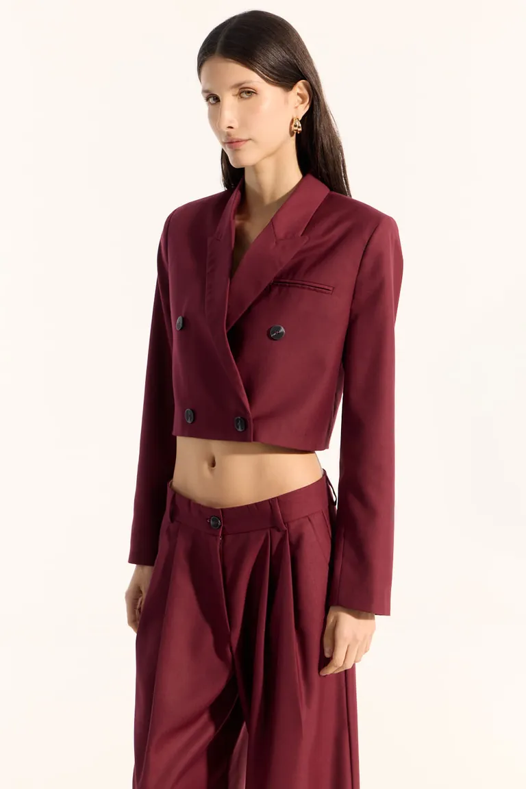 Blazer cruzado de diseño femenino y silueta entallada de Portsaid en Blazers para argentina