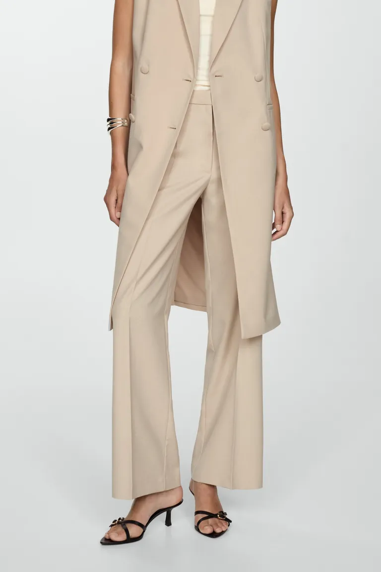 Pantalón recto con pinzas de Mango en Pantalones para argentina