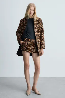 Falda pantalón leopardo de Mango en Faldas para argentina