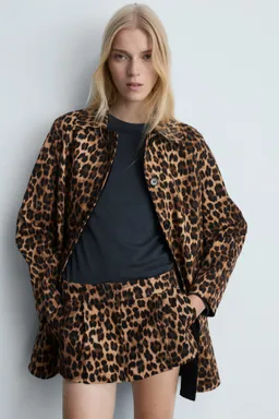 Falda pantalón leopardo de Mango en Faldas para argentina