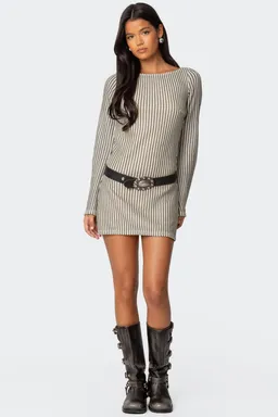 Mini vestido crochet escote bote de Edikted en Vestidos para argentina