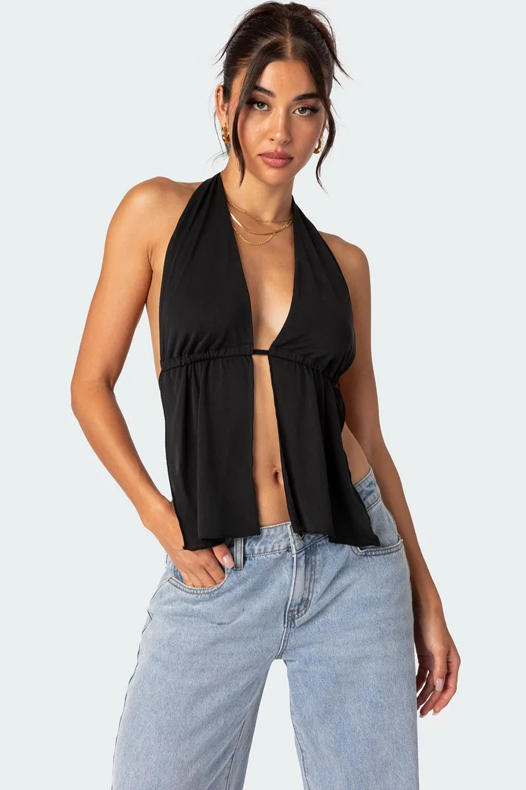 Top halter con abertura de Edikted en Tops para argentina