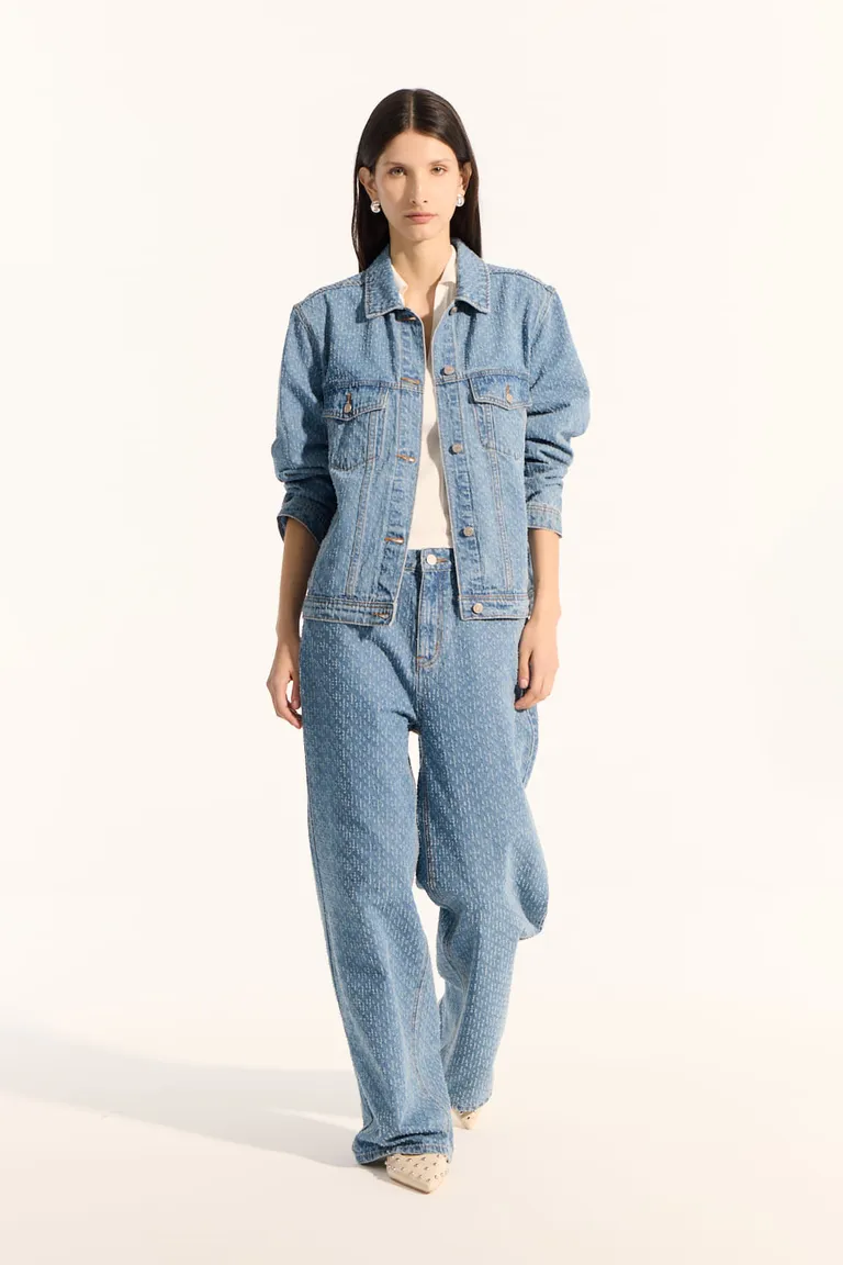 Campera de denim de diseño regular y detalles prácticos para un estilo casual y moderno de Portsaid en Chaquetas para argentina