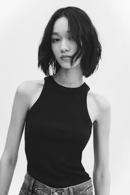 Top canalé algodón de Mango en Tops para argentina