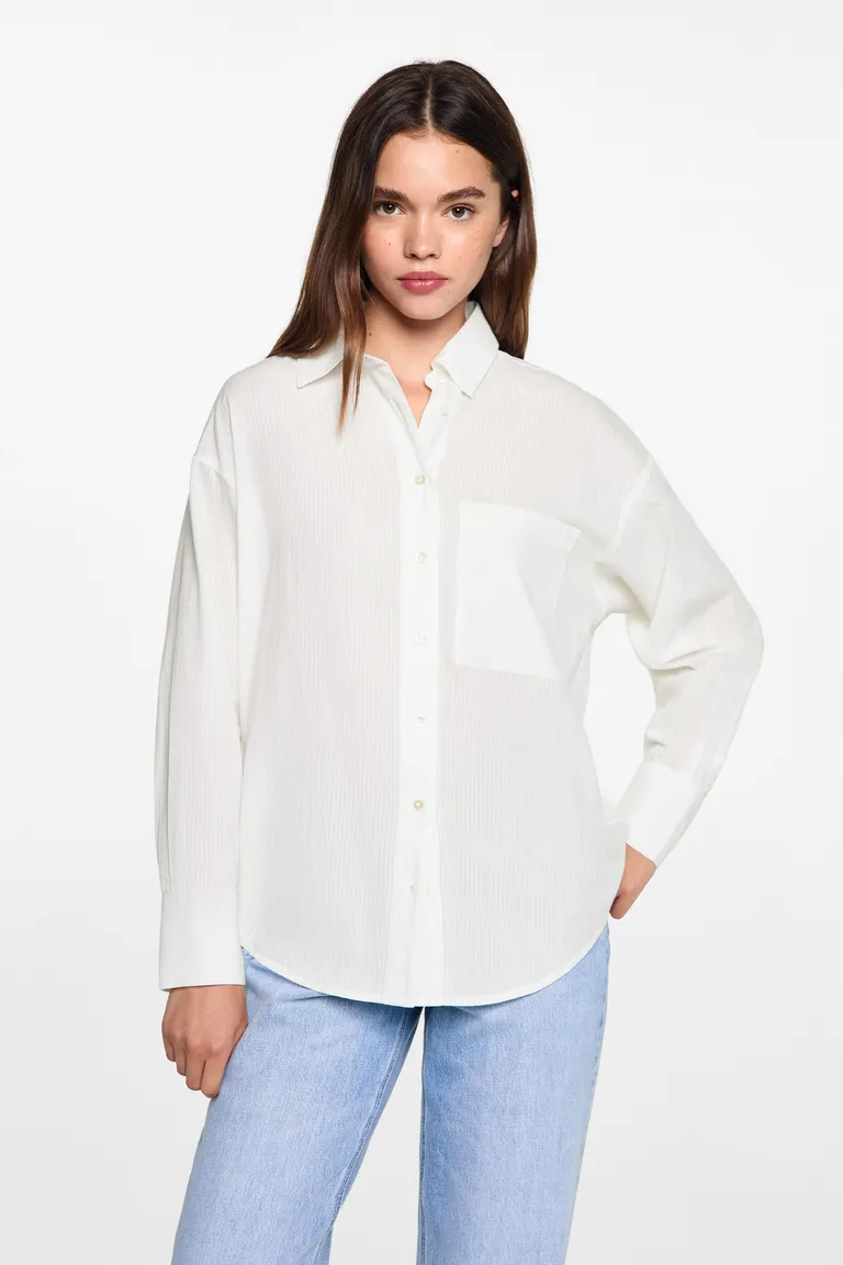 Camisa oversize rayas de Mango Teen en Camisas para argentina