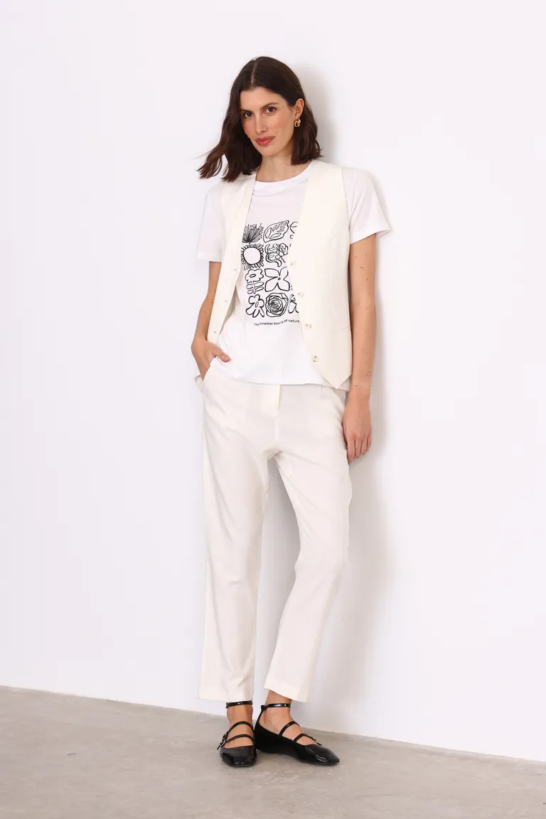 Remera de algodón con estampa gráfica para mujer de Yagmour en Remeras para argentina