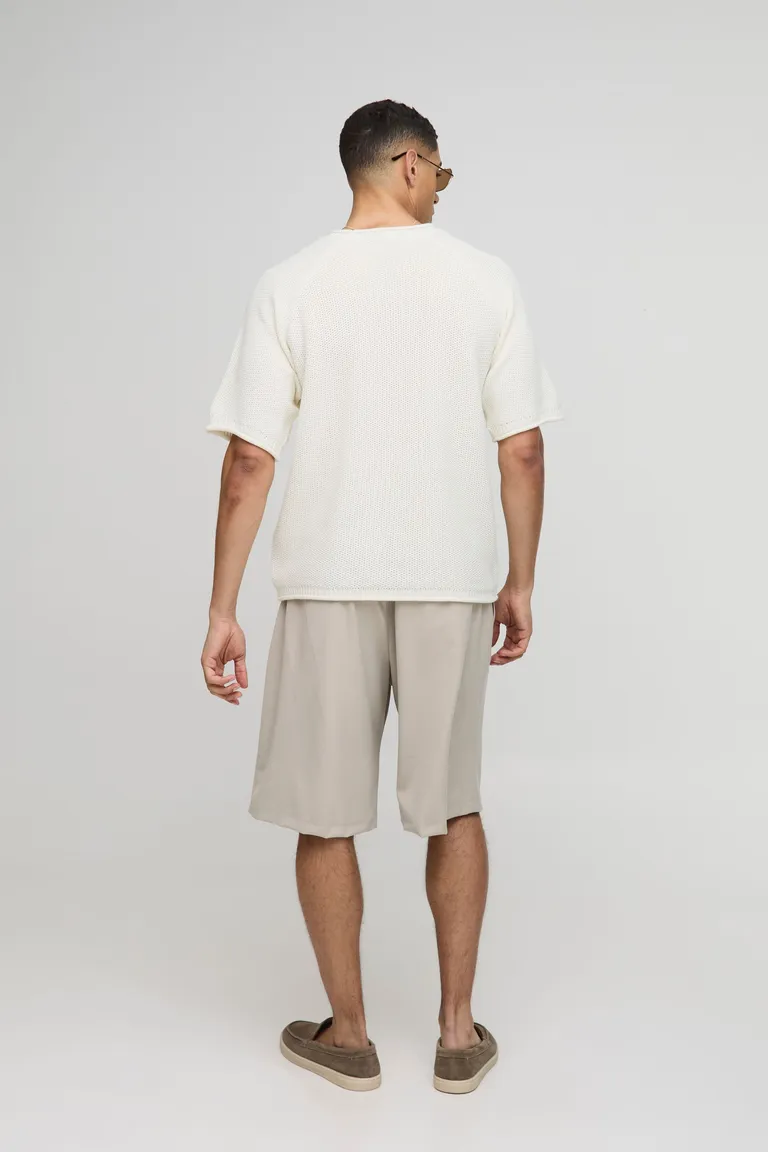 Remera tejido gofre corte regular de Boohooman en Remeras y Polos para argentina