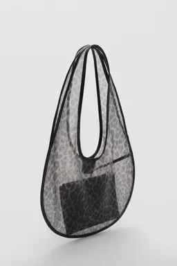 Bolso semitransparente leopardo de Mango en Bolsos y Carteras para argentina