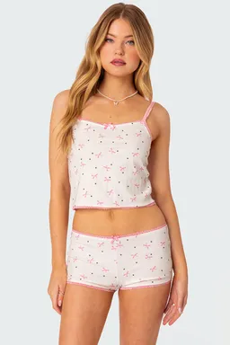 Musculosa estampada pointelle de Edikted en Tops para argentina