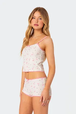 Musculosa estampada pointelle de Edikted en Tops para argentina