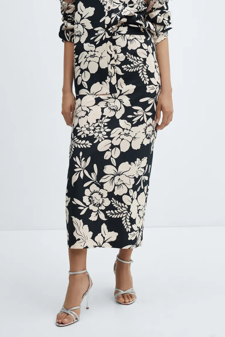 Falda larga floral de Mango en Faldas para argentina