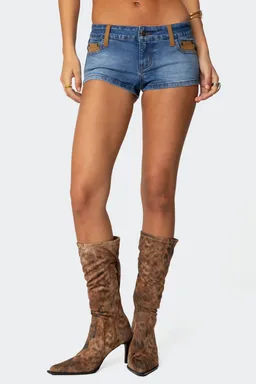 Micro short max detalle gamuza de Edikted en Shorts para argentina
