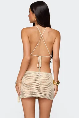 Top crochet iridescente alora de Edikted en Tops para argentina