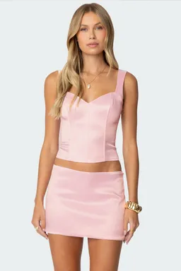 Corset efecto satinado camila de Edikted en Tops para argentina