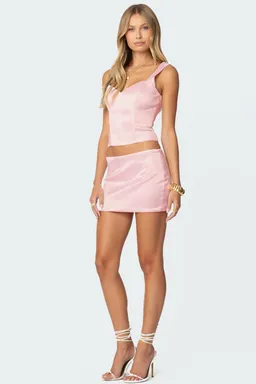 Corset efecto satinado camila de Edikted en Tops para argentina