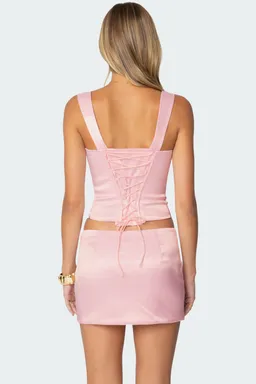 Corset efecto satinado camila de Edikted en Tops para argentina