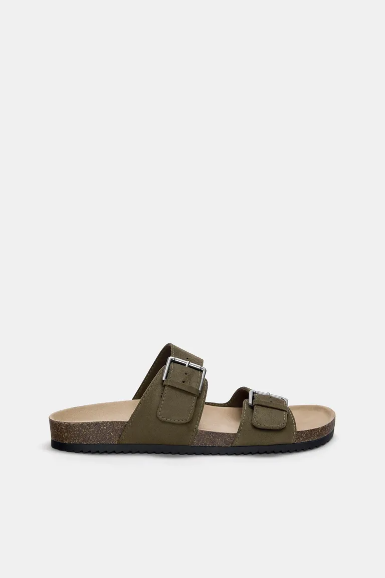Sandalias planas con hebilla de Pull&Bear en Sandalias y Ojotas para argentina