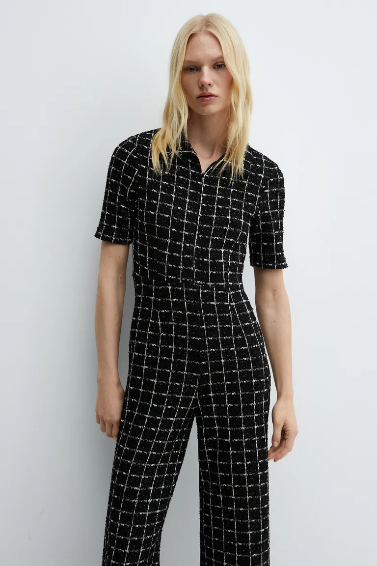Mono tweed manga corta de Mango en Monos para argentina