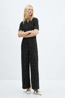 Mono tweed manga corta de Mango en Monos para argentina
