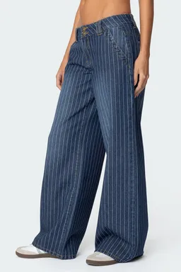 Jeans cory tiro bajo rayas de Edikted en Pantalones para argentina